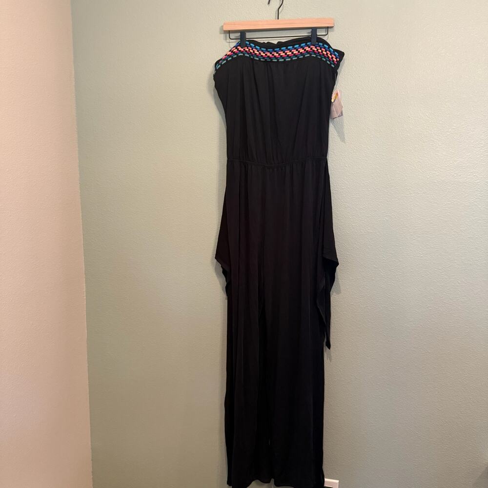 nwt new la blanca strapless flyaway jumpsuit size extra large XL